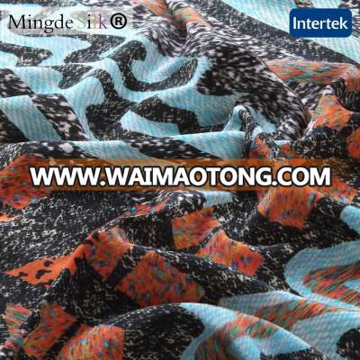 23mm silk crepe de chine digital printed fabric